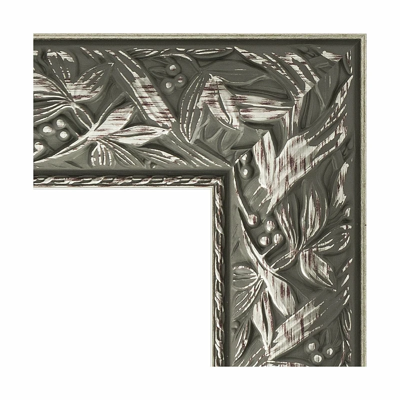 Зеркало Evoform Exclusive-G 89х89 BY 4329 с гравировкой в багетной раме - Византия серебро 99 мм стекло