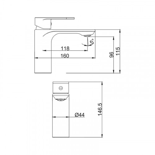 Смеситель для раковины Fashun A1085-35 цвет Золото