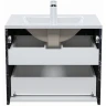 Тумба с раковиной Iddis Cloud 60 CLO60B0i95K подвесная Белая матовая Черный мрамор МДФ / ЛДСП