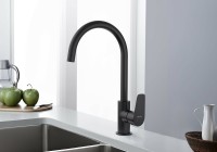 Смеситель для кухни Aquatek Бетта AQ1182MB Черный матовый латунь