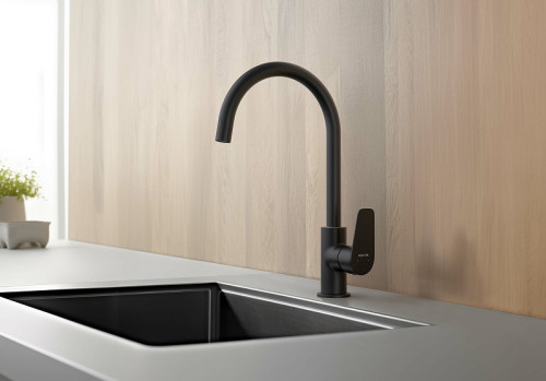 Смеситель для кухни Aquatek Бетта AQ1182MB Черный матовый латунь