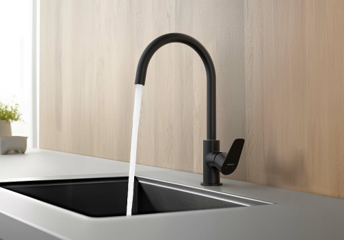 Смеситель для кухни Aquatek Бетта AQ1182MB Черный матовый латунь