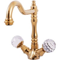 Смеситель для раковины Rav Slezak Brilliance121.5/8Z Золото латунь