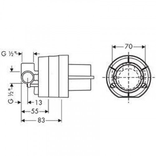 Смеситель для душа Hansgrohe Set HG Logis 71604000S Хром