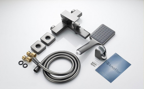 Смеситель для ванны Knotlor Stable KN-22/GM цвет Вороненая сталь