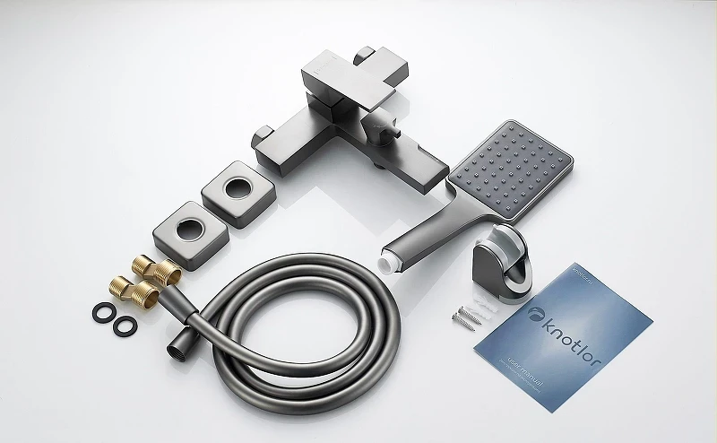 Смеситель для ванны Knotlor Stable KN-22/GM цвет Вороненая сталь