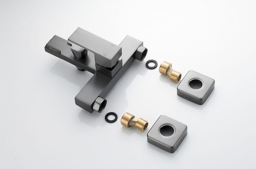 Смеситель для ванны Knotlor Stable KN-22/GM цвет Вороненая сталь