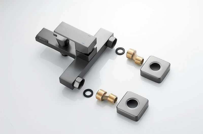 Смеситель для ванны Knotlor Stable KN-22/GM цвет Вороненая сталь