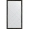 Зеркало Evoform Exclusive-G Floor 199х110 BY 6348 с гравировкой в багетной раме - Черный ардеко 81 мм стекло