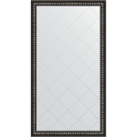 Зеркало Evoform Exclusive-G Floor 199х110 BY 6348 с гравировкой в багетной раме - Черный ардеко 81 мм стекло