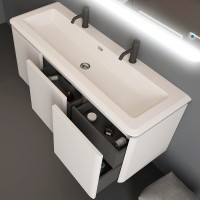 Тумба под раковину Cezares Stylus 140 55230 подвесная Bianco opaco МДФ / ЛДСП