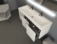Тумба под раковину Cezares Stylus 140 55230 подвесная Bianco opaco МДФ / ЛДСП