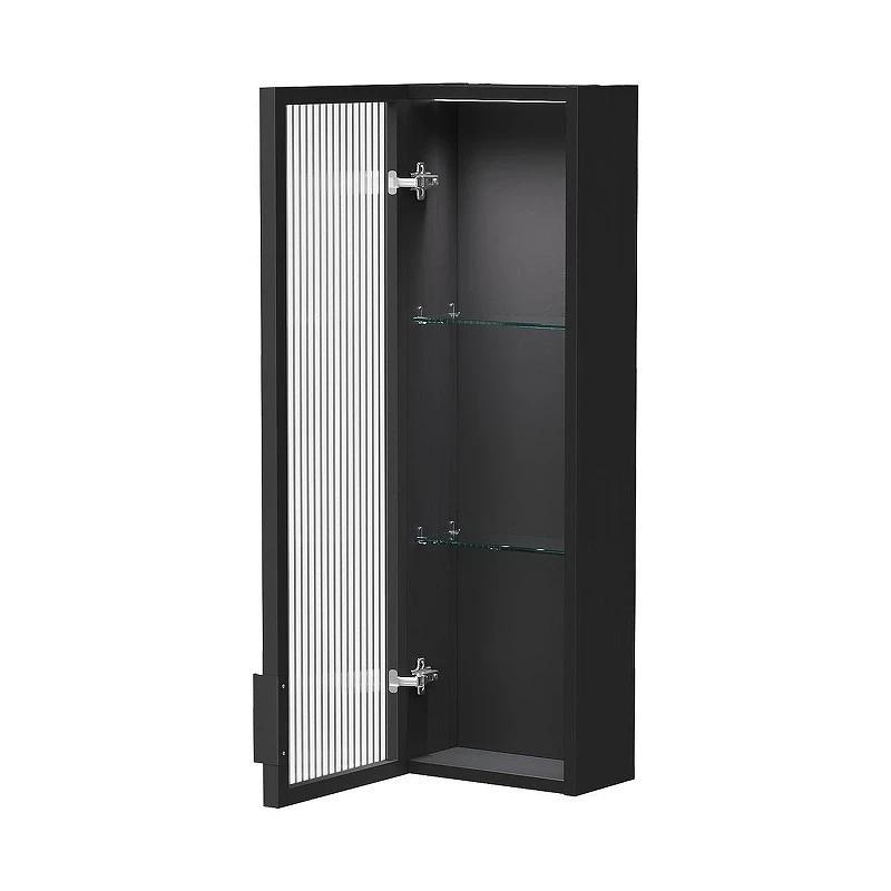 Подвесной шкаф AQUAme S5 25 AQM9005MB с подсветкой цвет Дуб черный