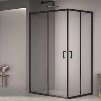 Душевой уголок RGW Passage 90x120 3508104092-14 профиль цвет Черный стекло прозрачное