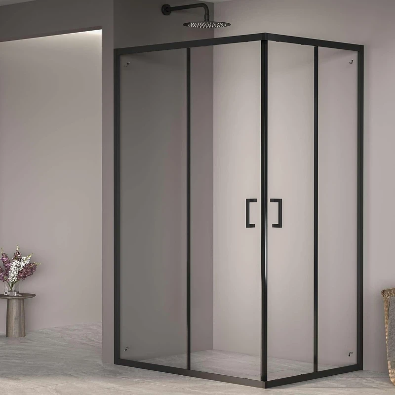 Душевой уголок RGW Passage 90x120 3508104092-14 профиль цвет Черный стекло прозрачное