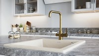 Смеситель для кухни Paulmark Logas Lo213021-BR Бронза