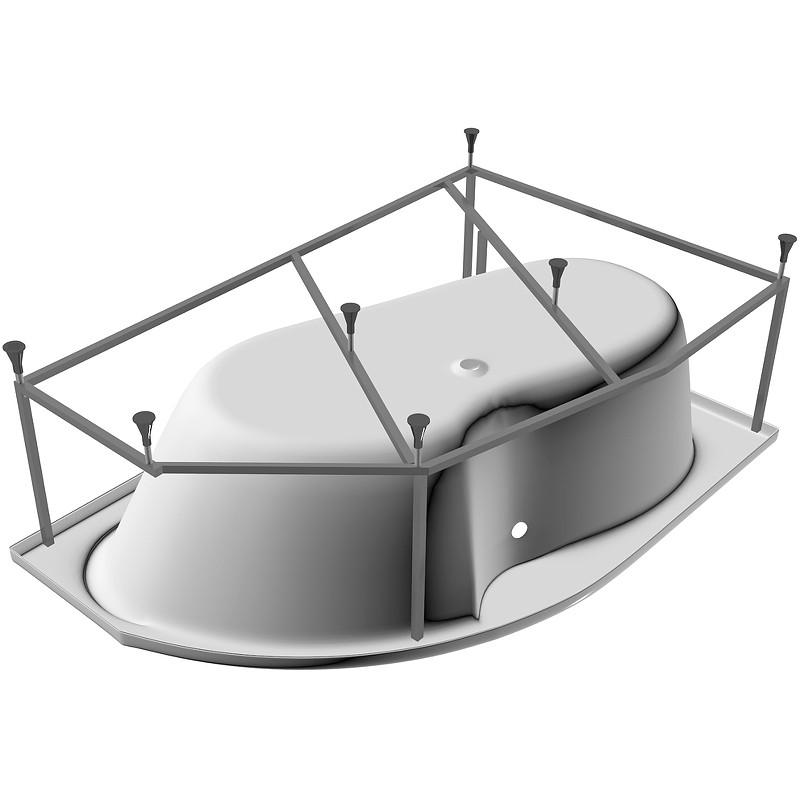 Акриловая ванна Vayer Azalia 150x105 L Гл000006724 без гидромассажа