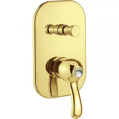 Смеситель для душа Migliore Lem Swarovski 18895 Золото латунь встраиваемый