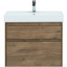 Тумба под раковину Aquanet Nova Lite 75 249515 подвесная Дуб рустикальный МДФ / ЛДСП