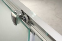 Душевая дверь BelBagno Uno 115 UNO-BF-1-115-C-Cr профиль Хром стекло прозрачное