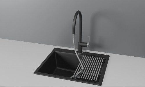 Смеситель для кухни Granula 8172 цвет Турмалин