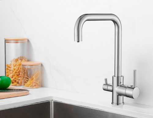 Смеситель для кухни Belz B802 B76802 Хром латунь