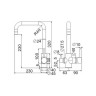 Смеситель для кухни Belz B802 B76802 Хром латунь