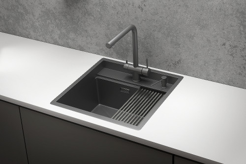 Кухонная мойка Granula Kitchen Space 50 5051 цвет Графит матовый