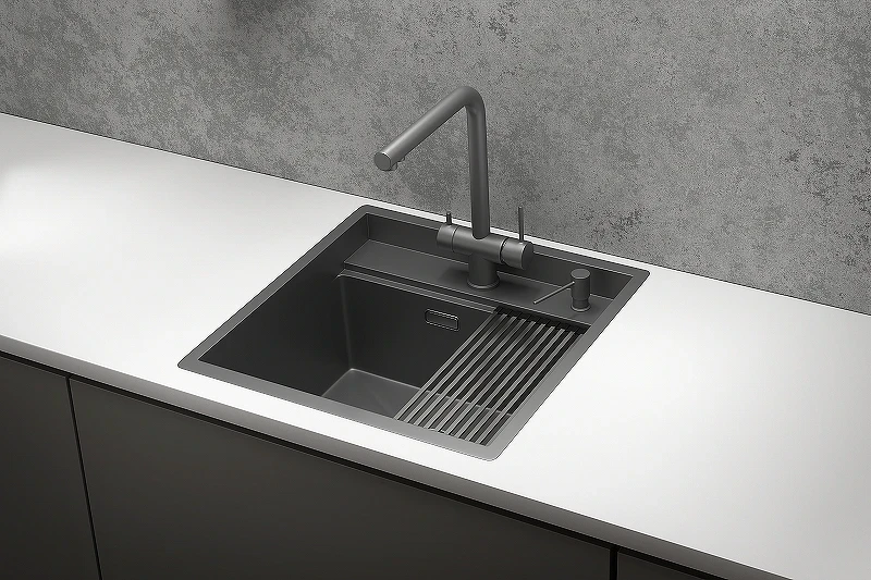 Кухонная мойка Granula Kitchen Space 50 5051 цвет Графит матовый