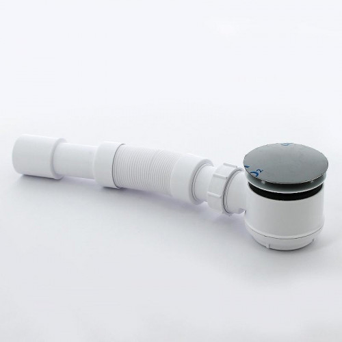 Сифон для душевого поддона McAlpine MRS6C-SLF-65 цвет Белый Хром