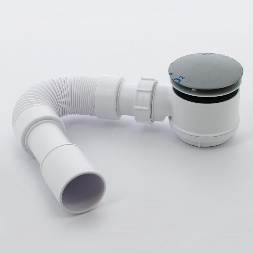 Сифон для душевого поддона McAlpine MRS6C-SLF-65 цвет Белый Хром