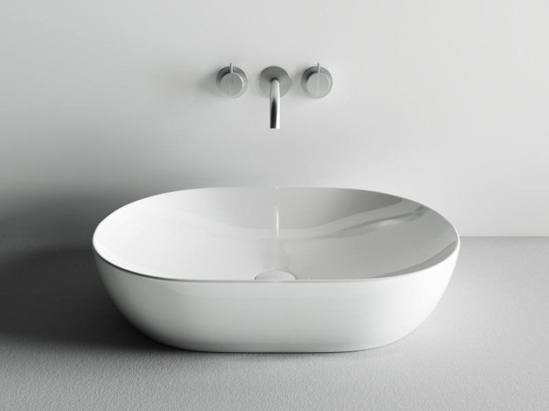 Раковина-чаша Ceramicanova Element 60 CN5009 Белая фаянс накладная
