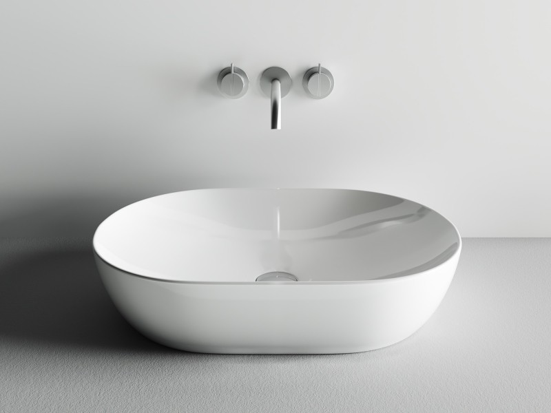 Раковина-чаша Ceramicanova Element 60 CN5009 Белая фаянс накладная