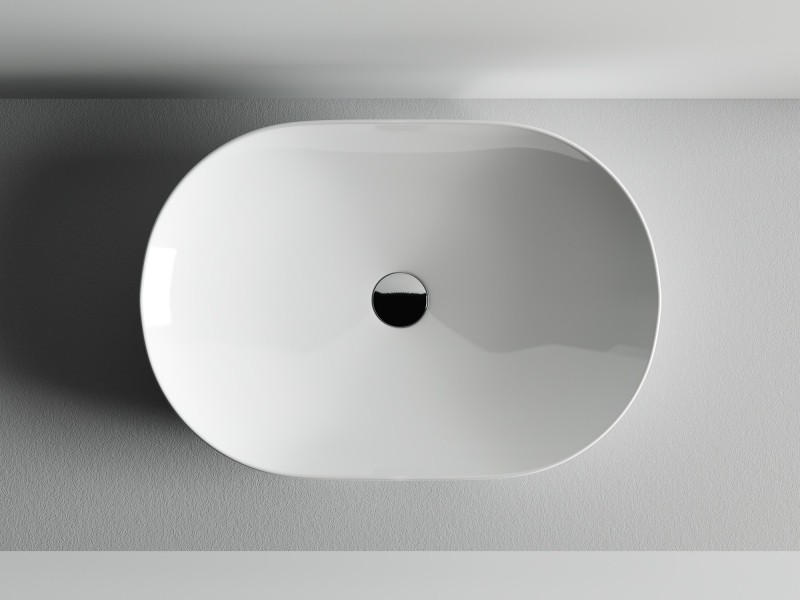 Раковина-чаша Ceramicanova Element 60 CN5009 Белая фаянс накладная