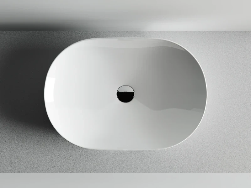Раковина-чаша Ceramicanova Element 60 CN5009 Белая фаянс накладная