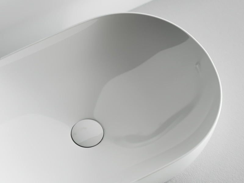 Раковина-чаша Ceramicanova Element 60 CN5009 Белая фаянс накладная