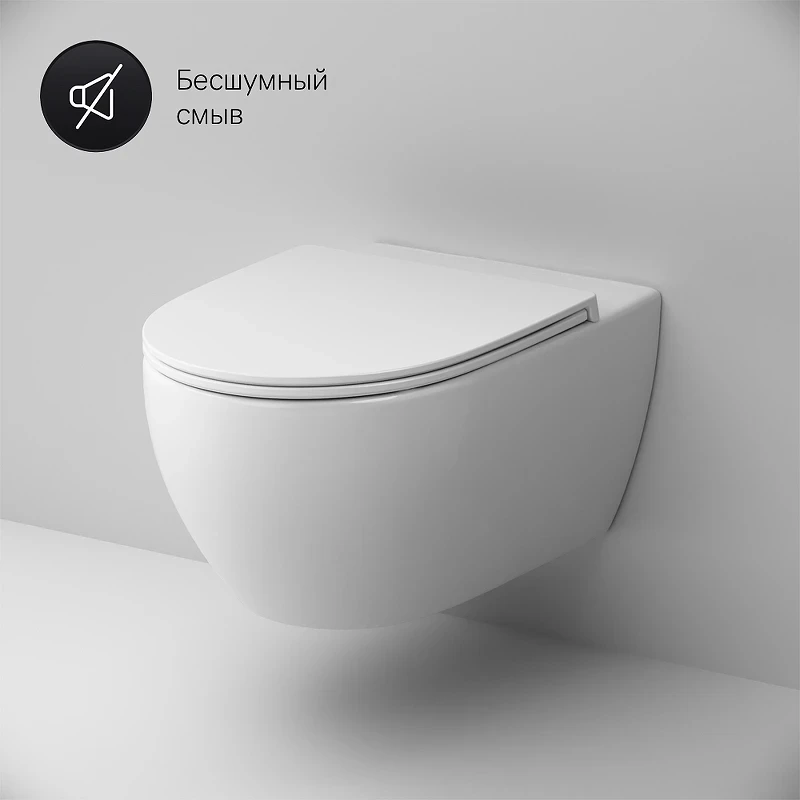 Комплект унитаза с инсталляцией AM.PM Awe FlashClean IS49038.111700 с сиденьем Микролифт и Черной матовой клавишей смыва фарфор подвесной