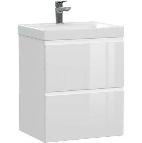 Тумба под раковину Cersanit Moduo 50 64139 подвесная Белая МДФ / ЛДСП, МДФ / ЛДСП