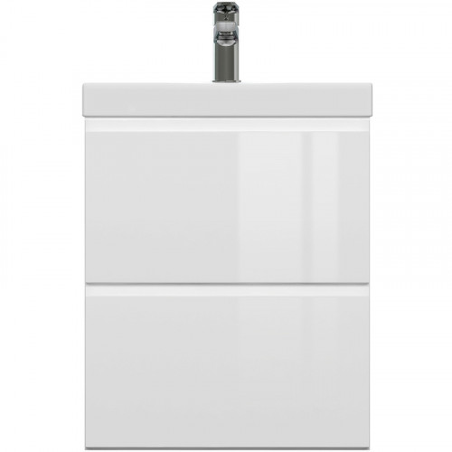 Тумба под раковину Cersanit Moduo 50 64139 подвесная Белая МДФ / ЛДСП, МДФ / ЛДСП