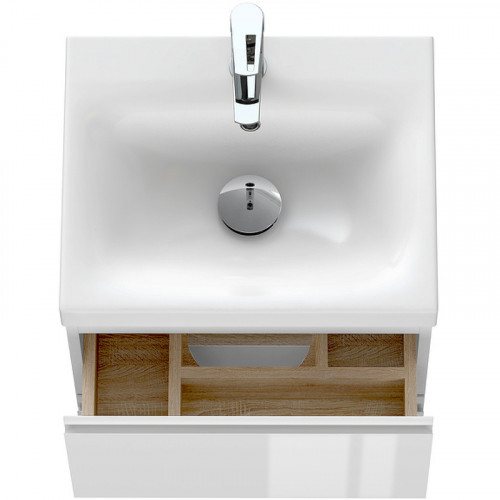 Тумба под раковину Cersanit Moduo 50 64139 подвесная Белая МДФ / ЛДСП, МДФ / ЛДСП