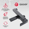 Смеситель для ванны Agger Great A2810044 Черный матовый латунь на стену