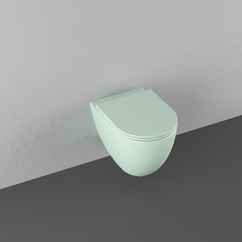 Унитаз подвесной Isvea Infinity 10NF02001-2T Мятно-зеленый матовый без сиденья