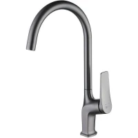 Смеситель для кухни Lemark Bronx LM3705GM Графит латунь