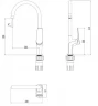Смеситель для кухни Lemark Bronx LM3705GM Графит латунь