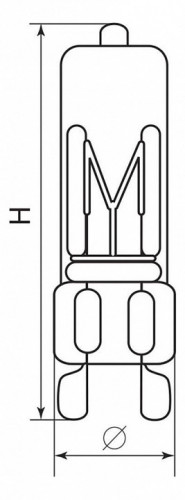 Лампа галогеновая Feron JCD9 G9 40Вт 2700K 02776