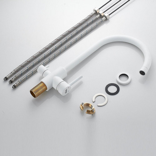 Смеситель для кухни Raffine F108C цвет Белый