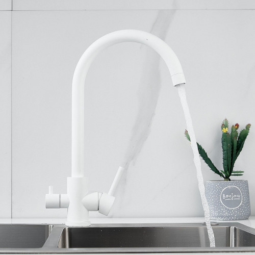 Смеситель для кухни Raffine F108C цвет Белый