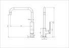 Смеситель для кухни Wonzon & Woghand WW-L1006-CR цвет Хром