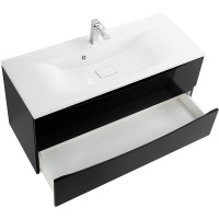 Тумба под раковину BelBagno Marino 110 MARINO-1100-2C-SO-NL-P подвесная Nero Lucido МДФ / ЛДСП