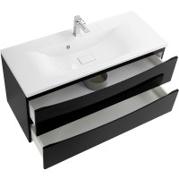 Тумба под раковину BelBagno Marino 110 MARINO-1100-2C-SO-NL-P подвесная Nero Lucido МДФ / ЛДСП